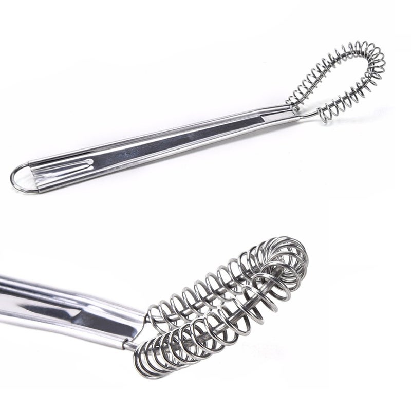 KAYCROWN Best Utensils Stainless Steel Mini Egg Whisk Beater Handheld Milk Frother Foamer Foaming Creamy Coffee Mixer Spring Sauce Blender Kitchen Accessories - Image 4